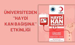 Üniversiteden "Haydi Kan Bağışına" Etkinliği