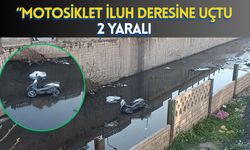 Motosiklet İluh Deresine Uçtu 2 Yaralı