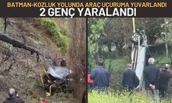 Batman-Kozluk Yolunda Araç Uçuruma Yuvarlandı, 2 Genç Yaralandı