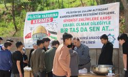 Mardin’de lise öğrencilerinden Filistin yararına kermes