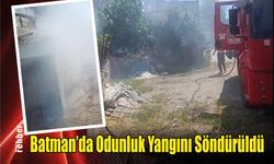 Batman'da Odunluk Yangını Söndürüldü