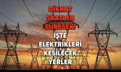 Dikkat Hatay'da Pek Çok Bölgede Elektrikler Kesilecek
