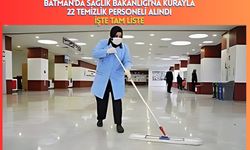 Batman'da Sağlık Bakanlığı’na Kurayla 22 Temizlik Personeli Alındı İşte Tam Liste
