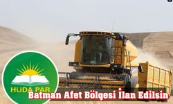 Batman Afet Bölgesi İlan Edilsin
