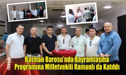 Batman Barosu'nda Bayramlaşma Programı: Milletvekili Ramanlı da Katıldı