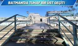 Batman'da Tuhaf Bir Üst Geçit!
