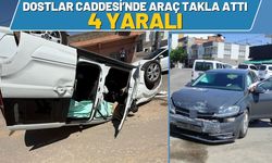 Batman’da Dostlar Caddesi’nde Araç Takla Attı: 4 Yaralı