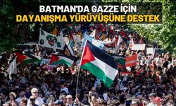 Batman'da Gazze İçin Dayanışma Yürüyüşüne Destek
