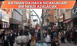 Batman’da Hava Sıcaklıkları Bir Nebze Azalacak