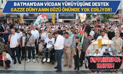 Batman'dan vicdan yürüyüşüne destek: Gazze dünyanın gözü önünde yok ediliyor!