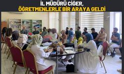 İl Müdürü Ciğer, Şehit Öğretmenler Ortaokulu’nda Öğretmenlerle Bir Araya Geldi