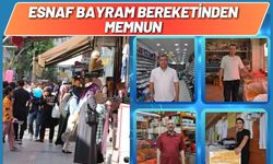 Esnaf Bayram Bereketinden Memnun