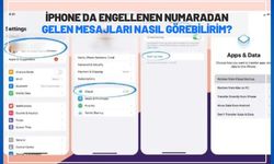 iphone da engellenen numaradan gelen mesajları nasıl görebilirim?