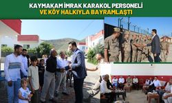 Kaymakam İmrak Karakol Personeli ve Köy Halkıyla Bayramlaştı