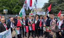Türkiye öncülüğündeki uluslararası sendikalar BM önünde işgal soykırımını kınadı