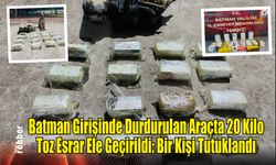 Batman Girişinde Durdurulan Araçta 20 Kilo Toz Esrar Ele Geçirildi: Bir Kişi Tutuklandı
