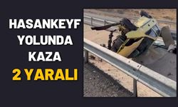 Hasankeyf Yolunda Kaza 2 Yaralı
