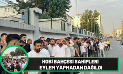 Hobi Bahçesi Sahipleri Eylem Yapmadan Dağıldı