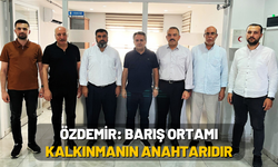 Özdemir: Barış Ortamı Kalkınmanın Anahtarıdır