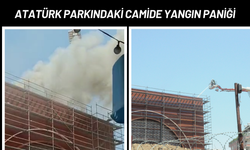 Atatürk Parkındaki Camide Yangın Paniği