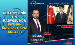 Rektör Demir TRT Radyosu’nda Batman Üniversitesi'ni Anlattı