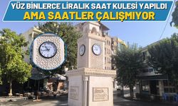 Yüz Binlerce Liralık Saat Kulesi Yapıldı ama Saatler Çalışmıyor