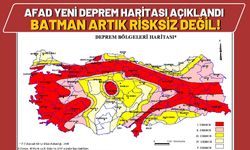 AFAD Yeni Deprem Haritası Açıklandı Batman Artık Risksiz Değil!