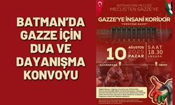 Batman’da Gazze İçin Dua ve Dayanışma Konvoyu