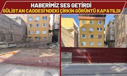 Haberimiz Ses Getirdi Gülistan Caddesi’ndeki Çirkin Görüntü Kapatıldı