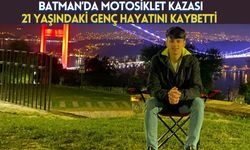 Batman’da Motosiklet Kazası! 21 Yaşındaki Genç Hayatını Kaybetti