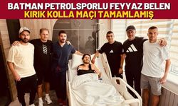 Batman Petrolsporlu Feyyaz Belen Kırık Kolla Maçı Tamamlamış