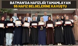 Batman’da Hafızlığı Tamamlayan 55 Hafız Belgelerine Kavuştu