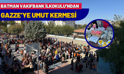 Batman Vakıfbank İlkokulu’ndan Gazze’ye Umut Kermesi