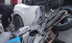 İstasyon Caddesi’nde motosiklet kazası: Bir kişi yaralandı
