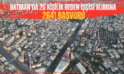 Batman’da 20 Kişilik Beden İşçisi Alımına 2641 Başvuru