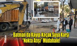 Batman’da Kayıp-Kaçak Suya Karşı “Nokta Atışı” Müdahale!