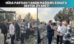 HÜDA PAR’dan Yangın Mağduru Esnafa Destek Ziyareti