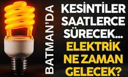 Batman'da Pazar Günü Dikkat! Birçok Mahalle ve Köyde 8 Saatlik Elektrik Kesintisi
