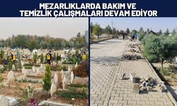 Mezarlıklarda Bakım ve Temizlik Çalışmaları Devam Ediyor