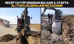 Recep Tayyip Erdoğan Bulvarı 2. Etapta Altyapı Çalışmaları Hız Kazandı