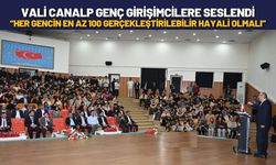 Vali Canalp Genç Girişimcilere Seslendi “Her Gencin En Az 100 Gerçekleştirilebilir Hayali Olmalı”