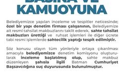 Batman Belediyesi’nden Sahte Makbuz Açıklaması