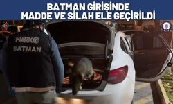 Batman Girişinde Madde ve Silah Ele Geçirildi