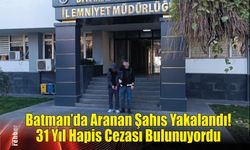 Batman'da Aranan Şahıs Yakalandı! 31 Yıl Hapis Cezası Bulunuyordu