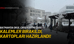 Batman’da Okul Çıkışı Kar Mesaisi: Kalemler Bırakıldı, Kartopları Hazırlandı!