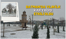 Batman’da Yılın İlk Kar Yağışı Etkili Oldu