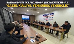 Batman’daki STK’lardan 4 Başlıkta Kritik Mesaj: Gazze, Külliye, Yeni Süreç ve Gençlik