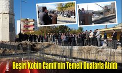 Beşiri Kobin Camii'nin Temeli Dualarla Atıldı