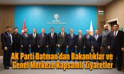 AK Parti Batman’dan Bakanlıklar ve Genel Merkeze Kapsamlı Ziyaretler
