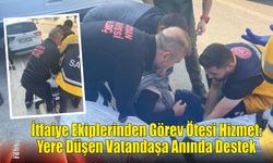 İtfaiye Ekiplerinden Görev Ötesi Hizmet: Yere Düşen Vatandaşa Anında Destek